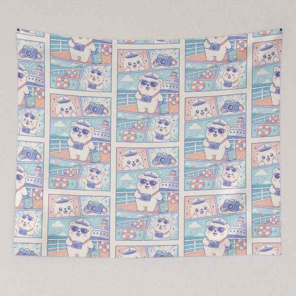 Item preview, Kawaii Polar Bear Cruise Tourist designed and sold by Gift Phrase Studio.