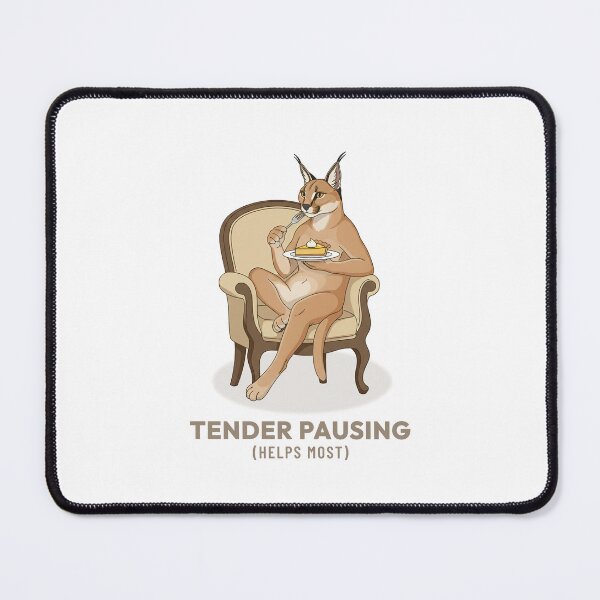 Item preview, Caracal enjoying a warm pie vintage aesthetic designed and sold by Cozy Vintage Animal.