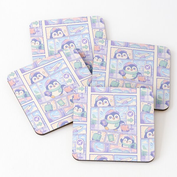 Item preview, Kawaii Airport Traveler Penguin designed and sold by Gift Phrase Studio.