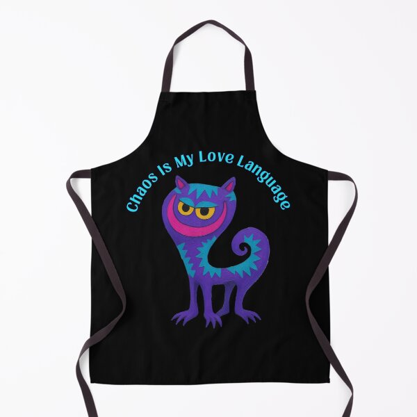 Item preview, Chaos Is My Love Language - Funny Mischievous Purple Cat designed and sold by PatykArt.