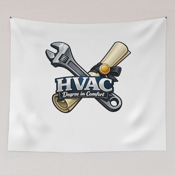 Item preview, HVAC Degree in Comfort - Skilled Technician Heating & Cooling Design designed and sold by FrozenHeat97.