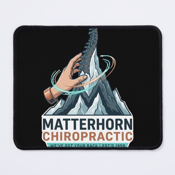 Item preview, Matterhorn Chiropractic We've Got Your Back Mountain Est'd 1959 Anaheim CA designed and sold by thenewall.