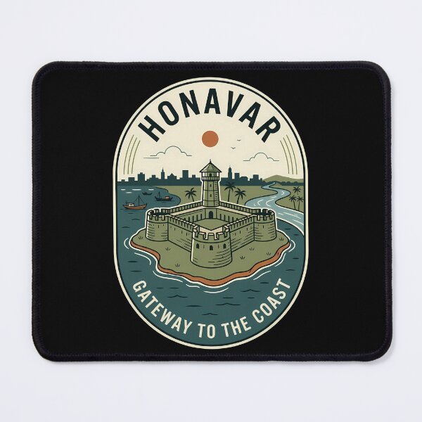 Item preview, Honavar India Coastal Fort Vintage Travel Emblem designed and sold by k3rstman1.