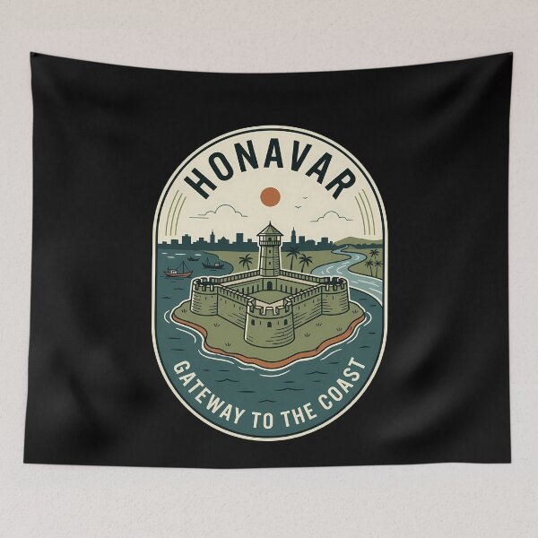 Item preview, Honavar India Coastal Fort Vintage Travel Emblem designed and sold by k3rstman1.
