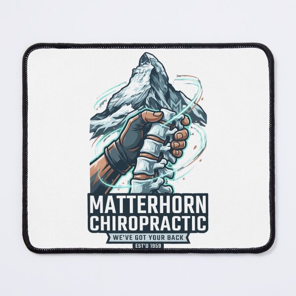 Item preview, Matterhorn Chiropractic We've Got Your Back Mountain Est'd 1959 Anaheim CA designed and sold by thenewall.