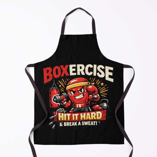 Item preview, Boxercise Hit It Hard and Break a Sweat - Funny Fitness Workout designed and sold by SidTastic .
