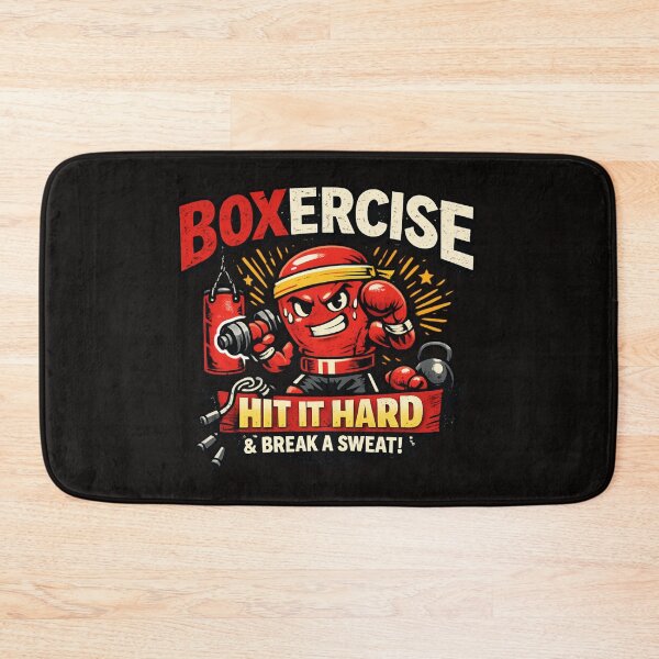 Item preview, Boxercise Hit It Hard and Break a Sweat - Funny Fitness Workout designed and sold by SidTastic .