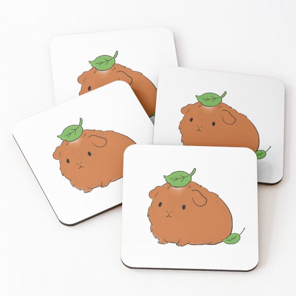 Item preview, guinea pig with leaves designed and sold by tolrawqj23.