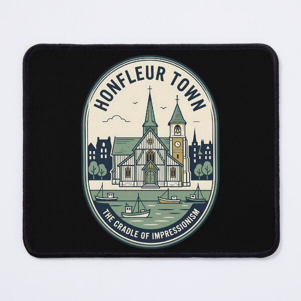 Item preview, Honfleur Town France Vintage Travel Emblem designed and sold by k3rstman1.