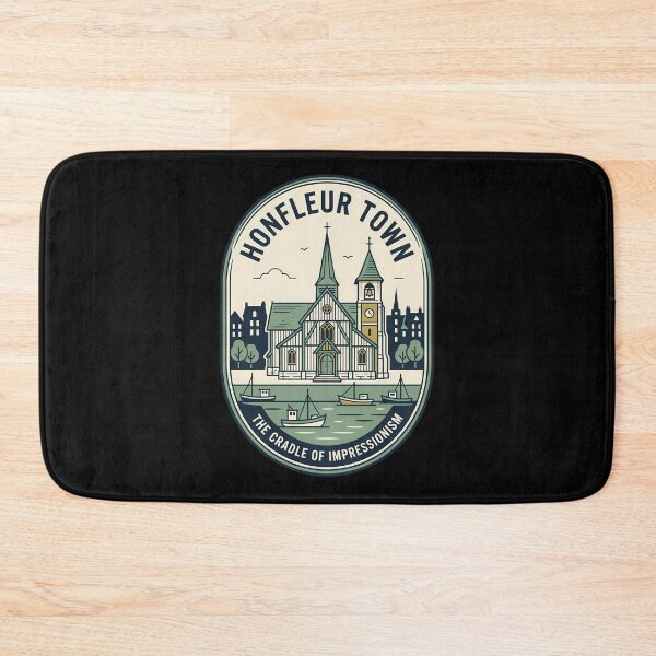 Item preview, Honfleur Town France Vintage Travel Emblem designed and sold by k3rstman1.