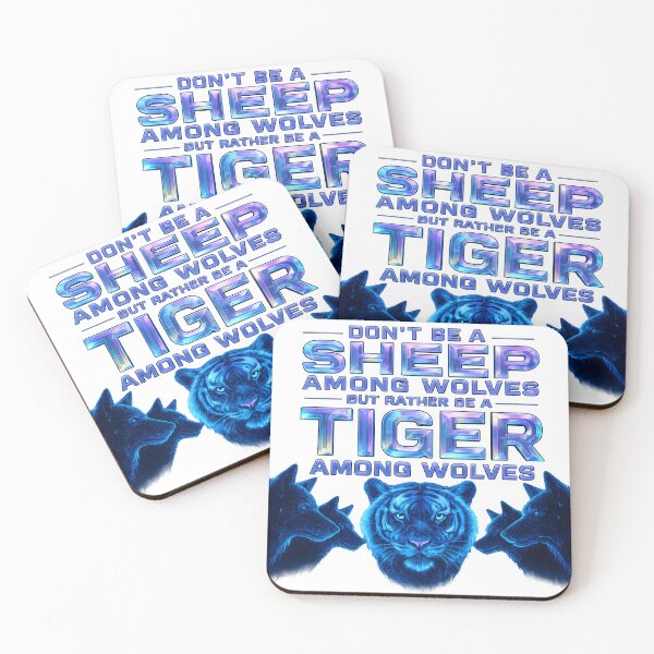 Item preview, Be a Tiger Not a Sheep – Neon Alpha Motivation Transparent Streetwear Design designed and sold by Imagetore.