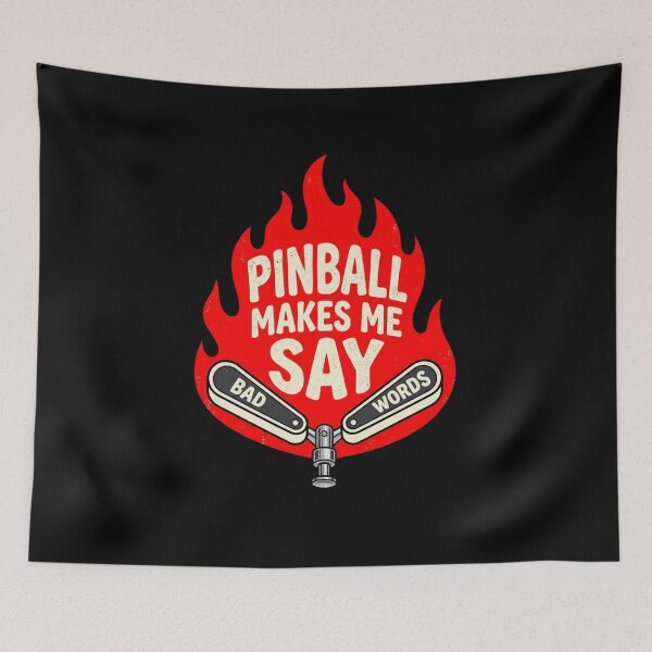 Item preview, Pinball Makes Me Say Bad Words Funny Saying Quote Men Women T-Shirt | Pinball Player Graphic Gift designed and sold by Trendably.