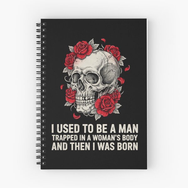 Item preview, I Used to Be A Man Trapped in A Woman's Body – And Then I Was Born Gender Humor Quote designed and sold by Redgiant87x.