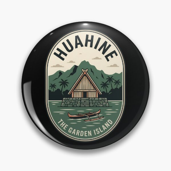 Item preview, Huahine French Polynesia Vintage Travel Emblem designed and sold by k3rstman1.
