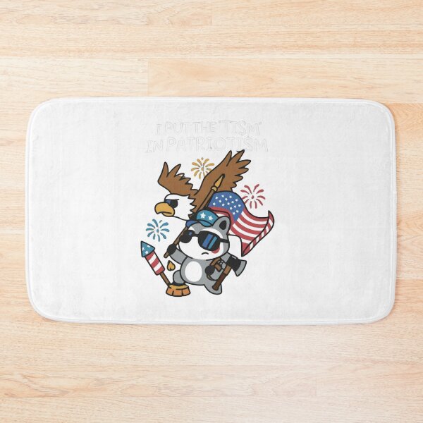 Item preview, I Put The Tism In Patriotism Funny Raccoon Eagle designed and sold by SiarheiYur.