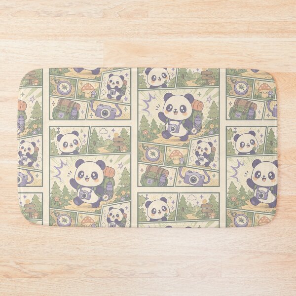 Item preview, Kawaii Panda Forest Backpacker designed and sold by Gift Phrase Studio.
