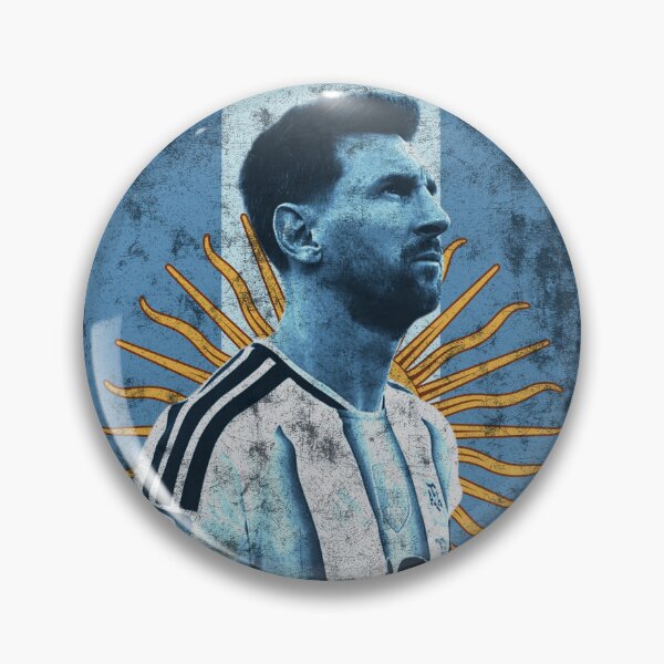 Item preview, Lionel Messi Argentina National Team Vintage Grunge Football Art designed and sold by Seven Design.