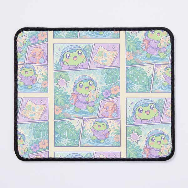 Item preview, Kawaii Frog Tropical Rain Traveler designed and sold by Gift Phrase Studio.