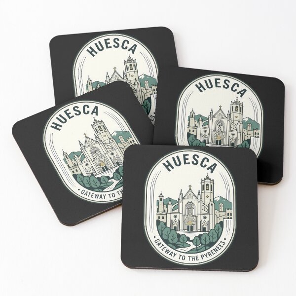 Item preview, Huesca Spain Vintage Travel Emblem Pyrenees Gateway designed and sold by k3rstman1.