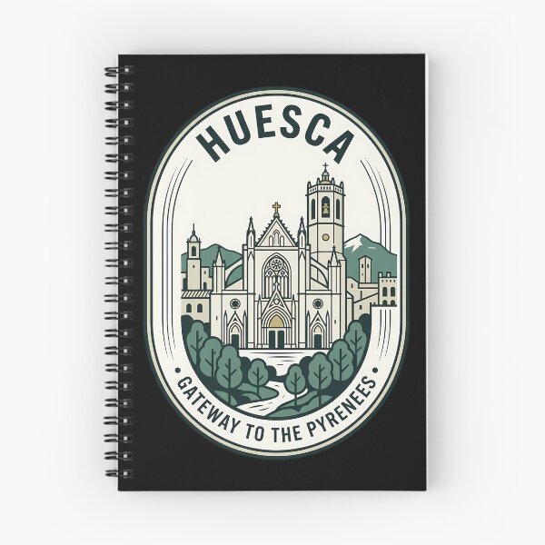 Item preview, Huesca Spain Vintage Travel Emblem Pyrenees Gateway designed and sold by k3rstman1.