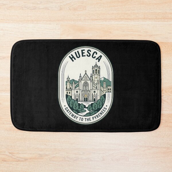 Item preview, Huesca Spain Vintage Travel Emblem Pyrenees Gateway designed and sold by k3rstman1.