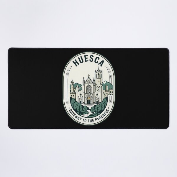 Item preview, Huesca Spain Vintage Travel Emblem Pyrenees Gateway designed and sold by k3rstman1.
