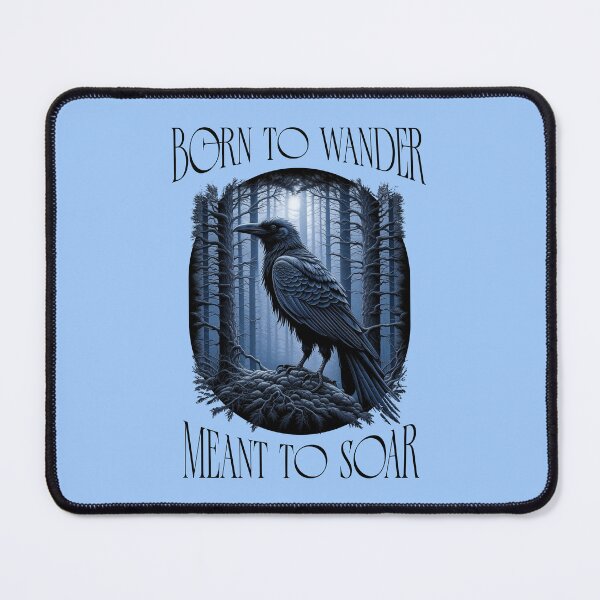 Item preview, Mystical Raven in Moonlit Forest | Gothic Wildlife Nature Art designed and sold by Sachie's Studio.