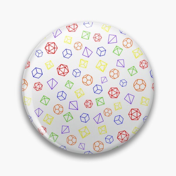 Item preview, Dice Pattern Bright Rainbow designed and sold by MysticMetalwork.