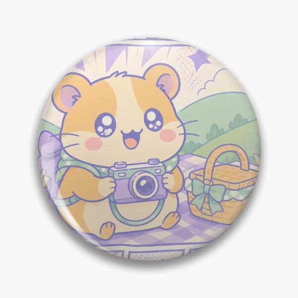 Item preview, Kawaii Hamster Picnic Traveler designed and sold by Gift Phrase Studio.
