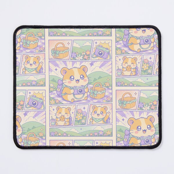 Item preview, Kawaii Hamster Picnic Traveler designed and sold by Gift Phrase Studio.