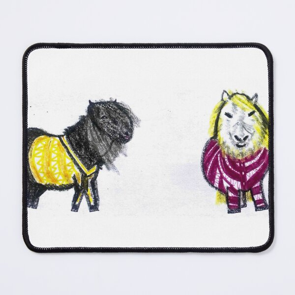 Item preview, Cute Shetland Ponies in Cozy Colorful Sweaters designed and sold by MagicYana.