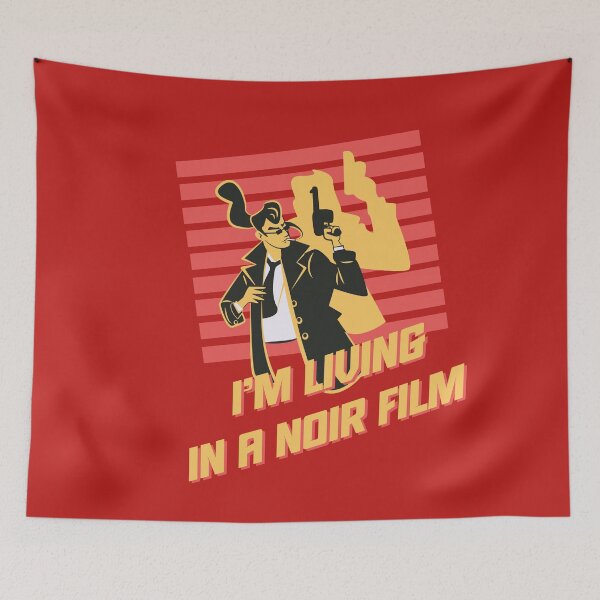 Item preview, I’m Living in a Noir Film Cult Film Illustration designed and sold by beboplab.