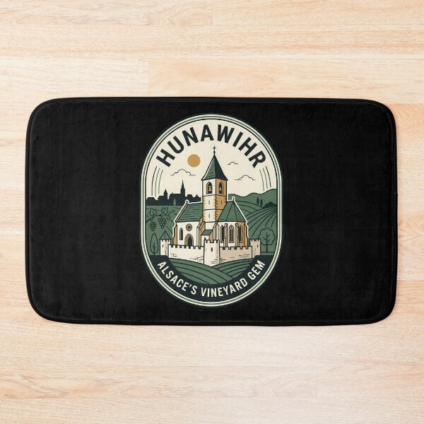 Artikelvorschau, Hunawihr France Vineyard Vintage Travel Emblem entworfen und verkauft von k3rstman1.