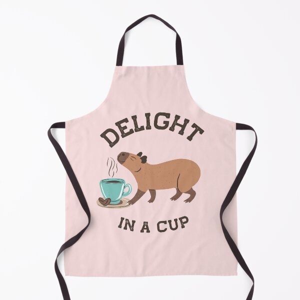 Item preview, Delight In A Cup Cute Capybara Pink designed and sold by paldronma.