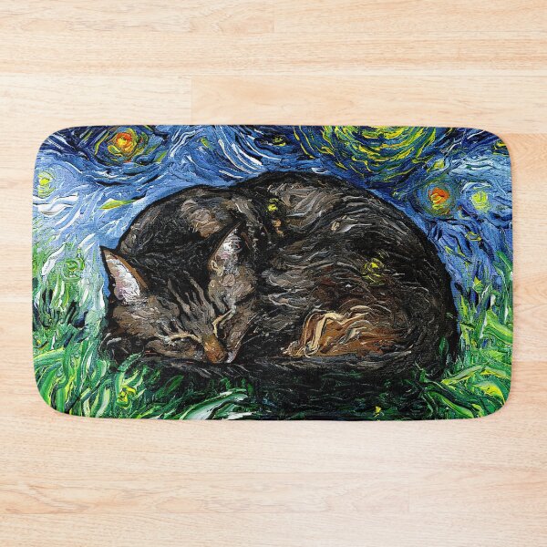 Item preview, Sleepy Brown Tabby Night designed and sold by AjaTrier.