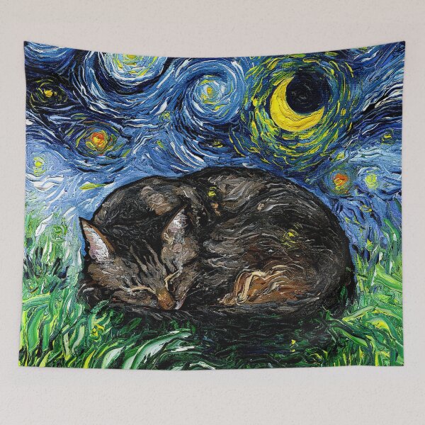 Item preview, Sleepy Brown Tabby Night designed and sold by AjaTrier.