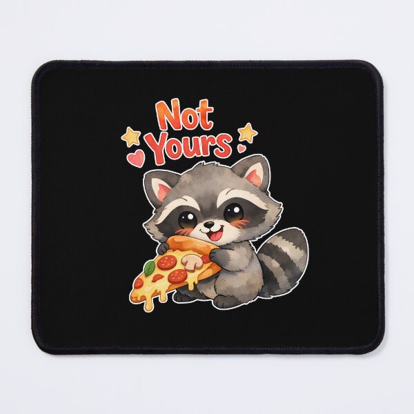 Item preview, Cute Kawaii Raccoon Pizza | Not Yours Funny Animal Gift for Raccoon Lovers | Watercolor Food  designed and sold by stylishdzign.