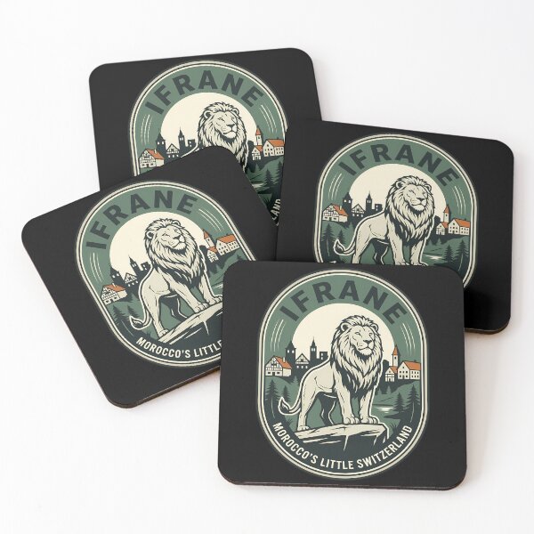 Item preview, Ifrane Morocco Lion Vintage Travel Emblem designed and sold by k3rstman1.