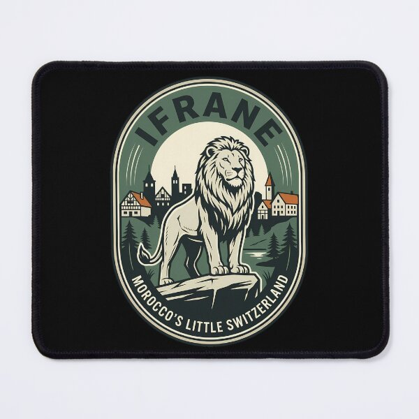 Item preview, Ifrane Morocco Lion Vintage Travel Emblem designed and sold by k3rstman1.