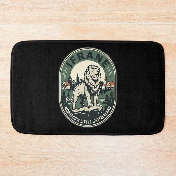 Item preview, Ifrane Morocco Lion Vintage Travel Emblem designed and sold by k3rstman1.