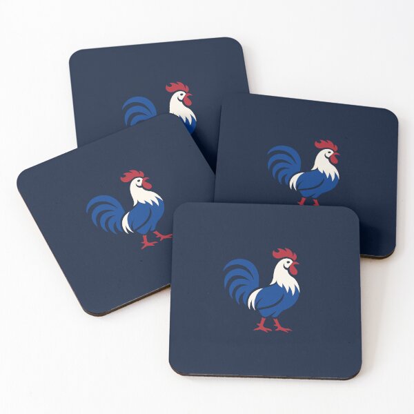 Item preview, Modern Minimalist French Rooster - Blue White Red Fan Art designed and sold by NDstudio.