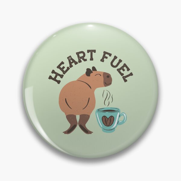 Item preview, Heart Fuel Cute Capybara Coffee Cup - Sage Green designed and sold by paldronma.