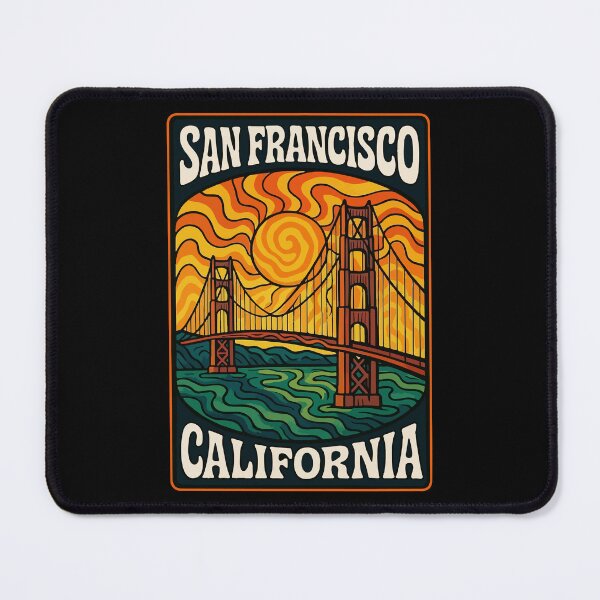 Item preview, Golden Gate San Francisco California Trippy Travel designed and sold by TomFrontierArt.