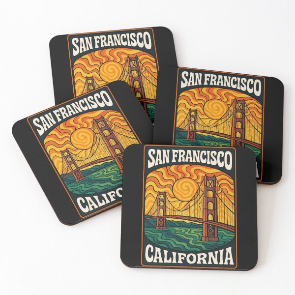 Item preview, Golden Gate San Francisco California Trippy Travel designed and sold by TomFrontierArt.