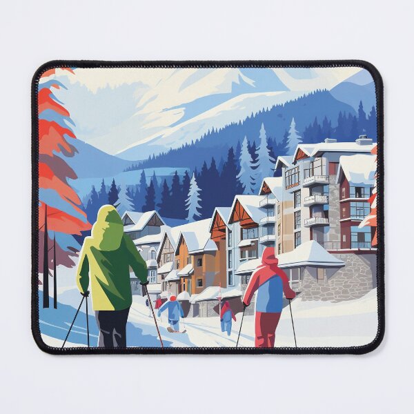 Item preview, Whistler Travel Art, Mountain Escape Wall Art designed and sold by MarkedArtPrints.