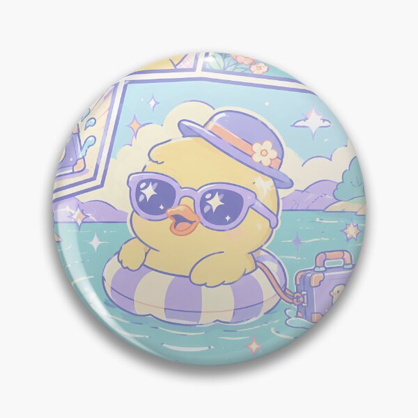 Item preview, Kawaii Duck Lake Vacation Traveler designed and sold by Gift Phrase Studio.