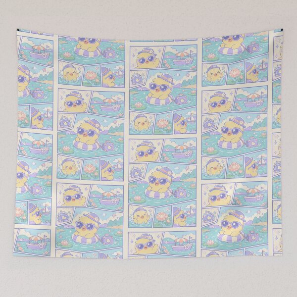 Item preview, Kawaii Duck Lake Vacation Traveler designed and sold by Magmashup.