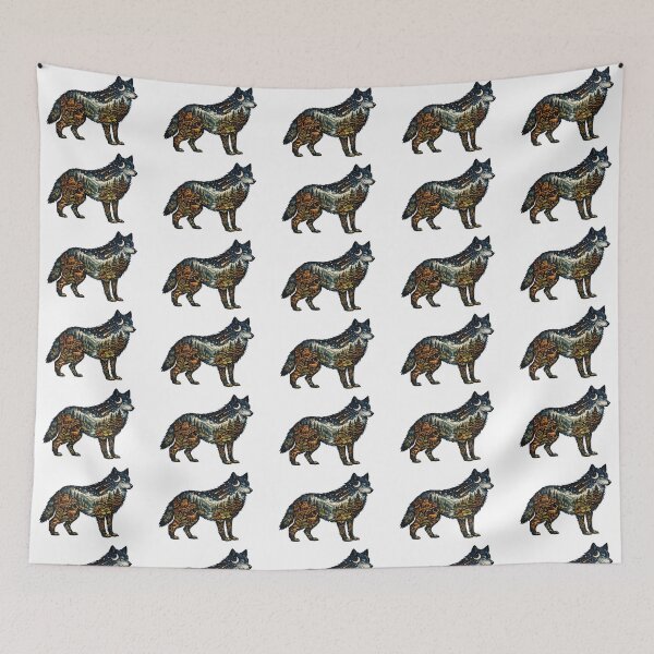 Item preview, Mystic Forest Wolf Double Exposure Art designed and sold by Ink-verse-.