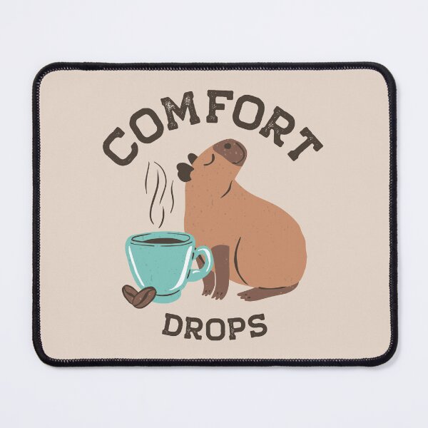 Item preview, Cozy Capybara Drinking Hot Coffee - Comfort Drops designed and sold by paldronma.