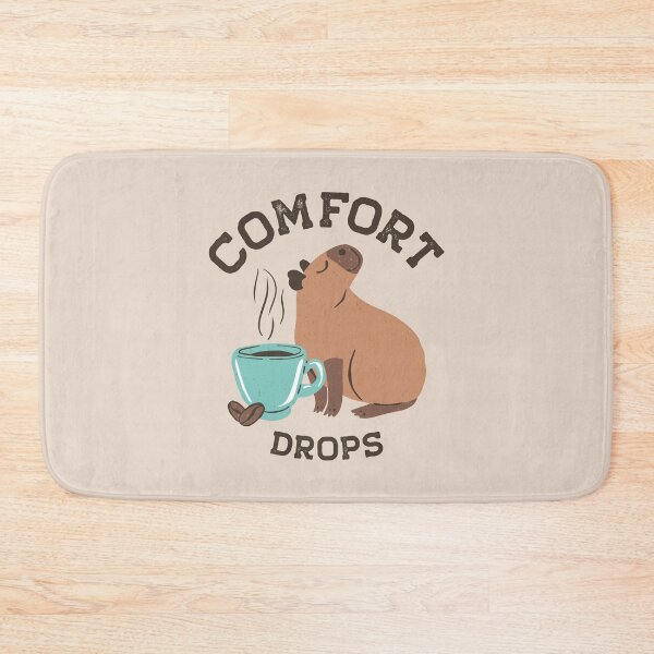Item preview, Cozy Capybara Drinking Hot Coffee - Comfort Drops designed and sold by paldronma.